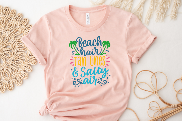 Beach hair tan lines and salty air SVG Quote - Image 2