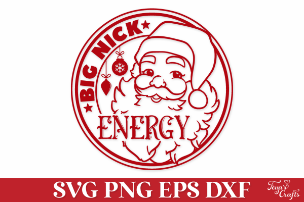 Big Nick Energy Funny Christmas SVG Quote - Image 4