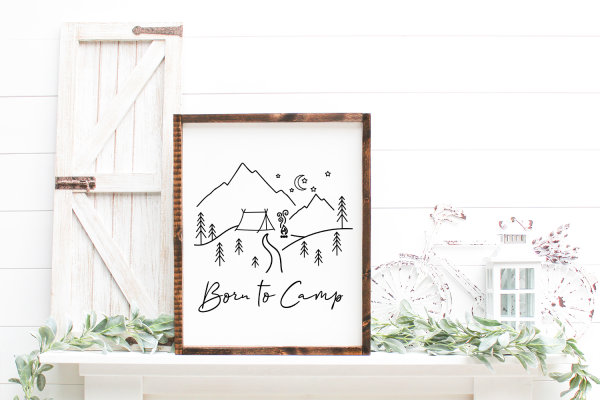 Born to Camp SVG Cut File - Image 4