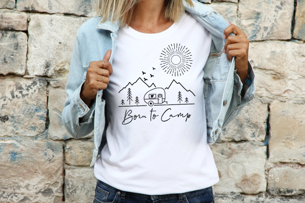 Born to Camp SVG Quote | Camping SVG Cut Files - Image 4