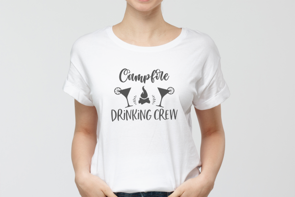 Campfire Drinking Crew SVG Quote - Image 4