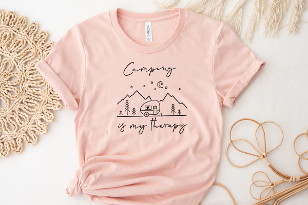 Camping is My Therapy SVG Quote | Camping SVG Cut File - Image 2