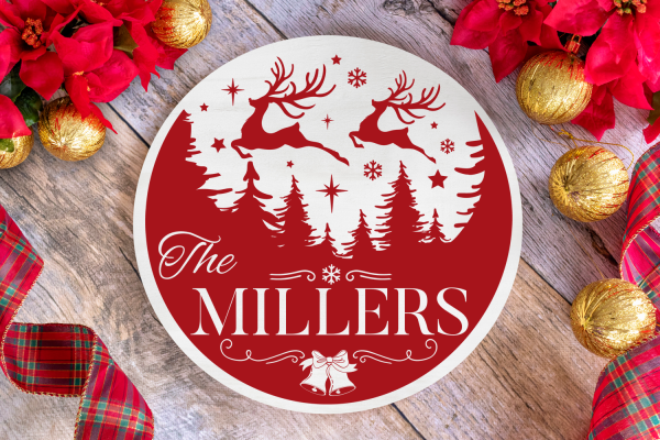 Christmas Family Name Sign SVG Pack - Image 3