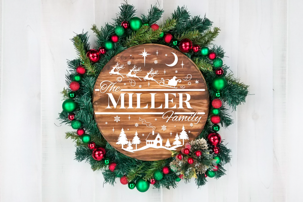 Christmas Family Name Sign SVG Pack - Image 5