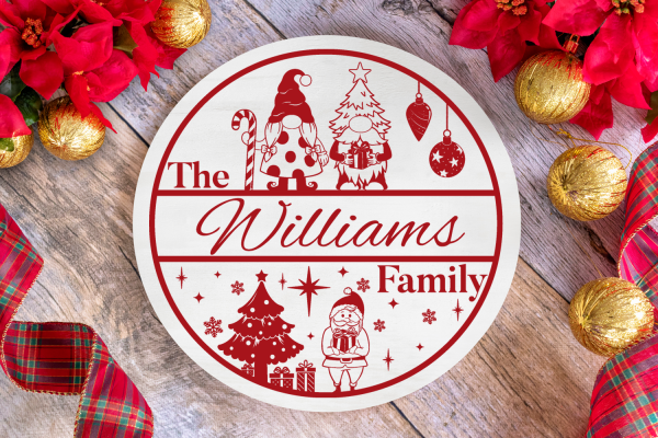 Christmas Family Name Sign SVG Pack - Image 7