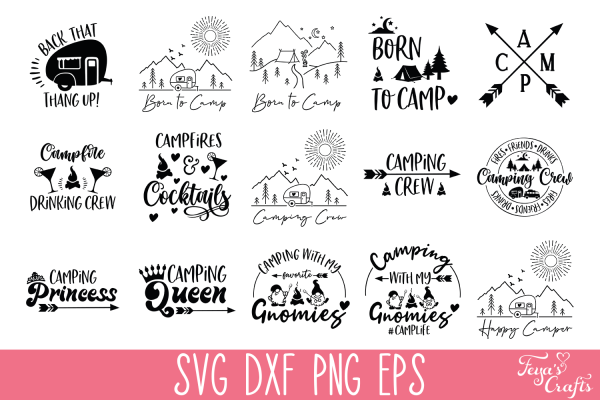 Camping SVG Bundle with 47 Files - Image 4