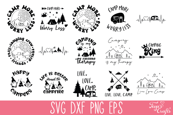 Camping SVG Bundle with 47 Files - Image 6