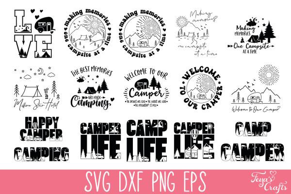 Camping SVG Bundle with 47 Files - Image 8