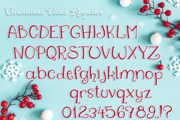 Free Christmas Font: Christmas Vibes Font Family - Image 8