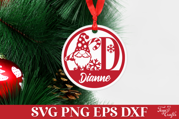 Christmas Monogram SVG Ornaments Pack - Image 9