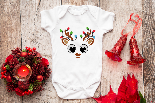 Free Christmas Reindeer Faces SVG Cut File - Image 4