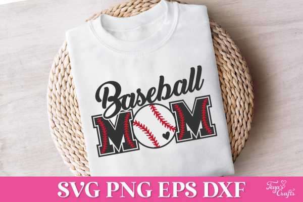 Free Baseball Mom SVG Quote. Commercial License Included