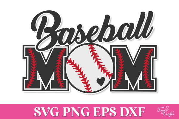 Free Baseball Mom SVG Quote. Commercial License Included