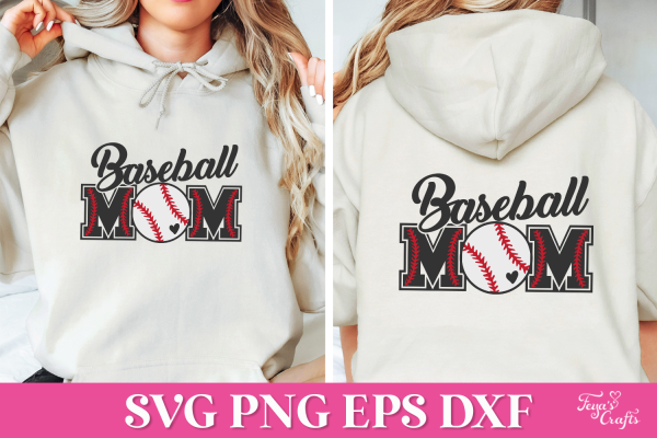 Free Baseball Mom SVG Quote. Commercial License Included