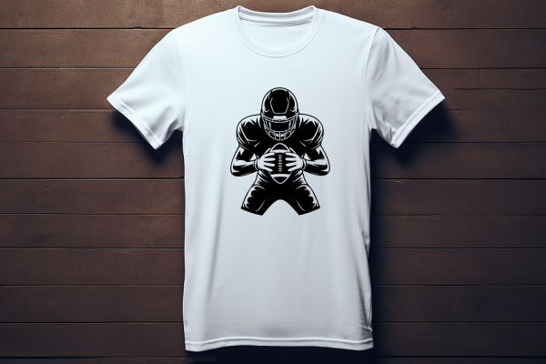 Free Football Player Silhouette SVG Cut File