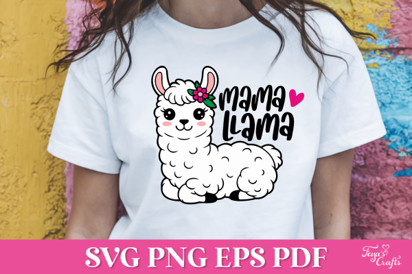 Free Mama Llama SVG Quote