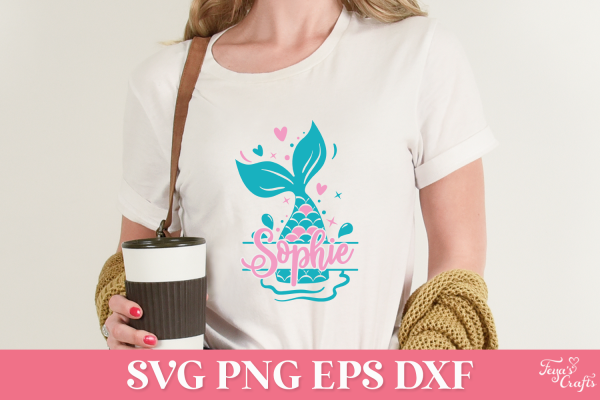 Free Mermaid Tail Split SVG