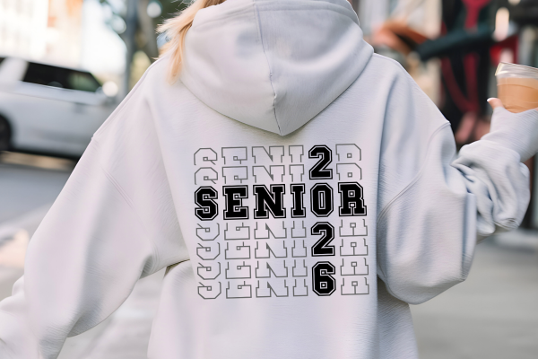 Free Senior 2026 Stacked SVG Cut File