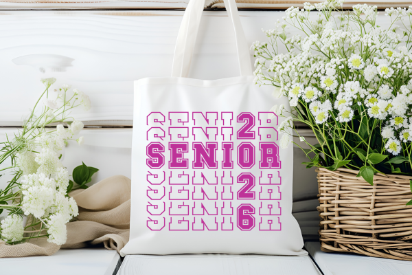 Free Senior 2026 Stacked SVG Cut File