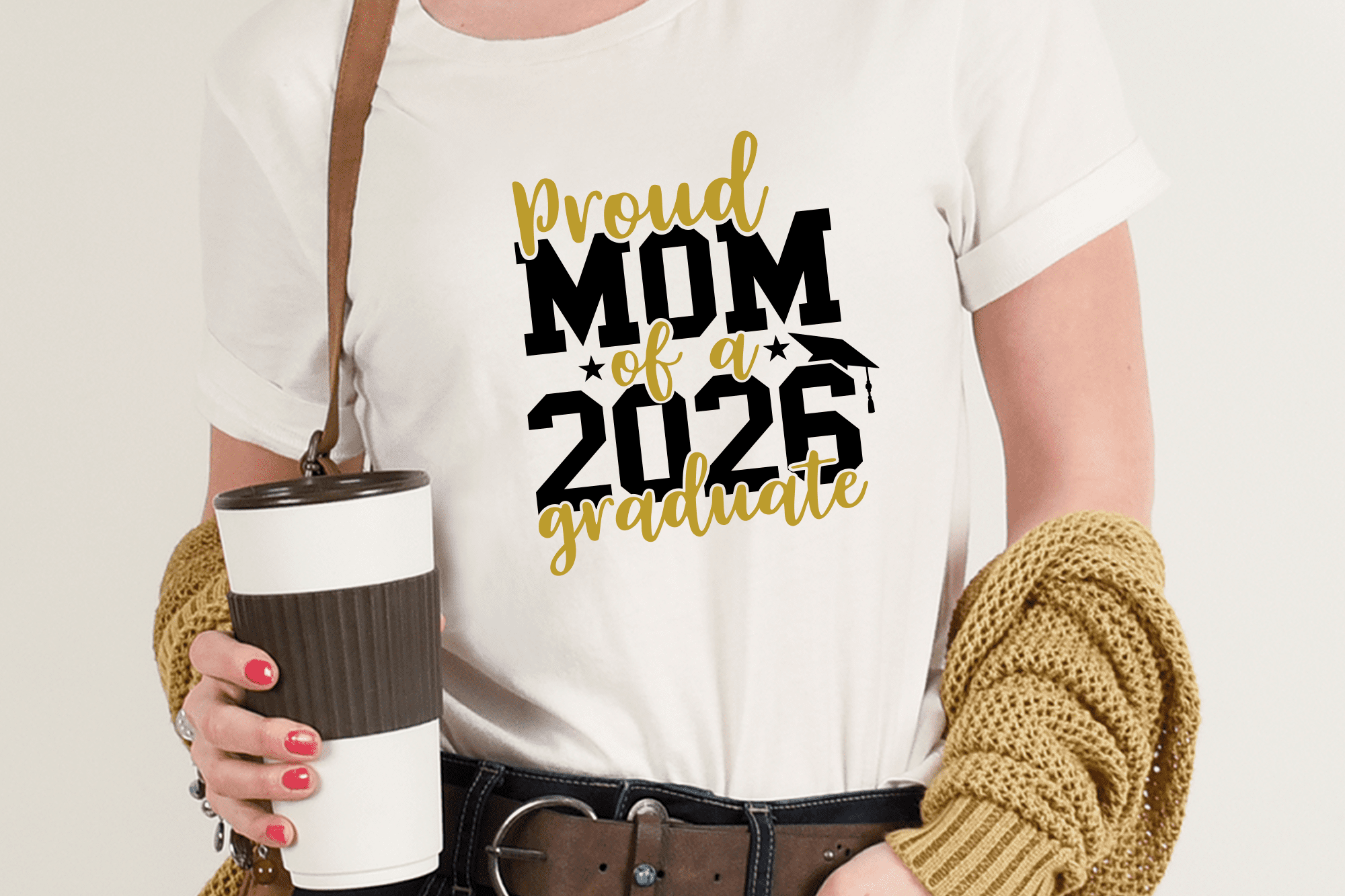 Free Proud Mom of a 2026 Graduate SVG Quote - Image 2