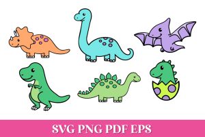 free-cute-Dinosaur-SVG-Pack