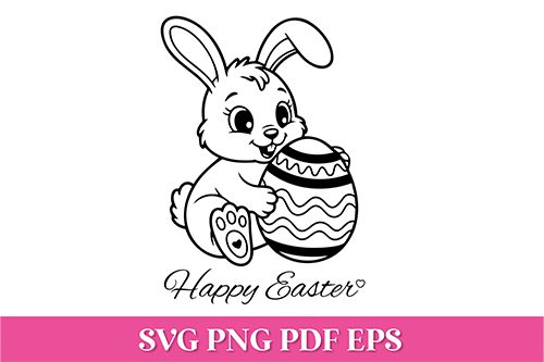 Free-Happy-Easter-Bunny-SVG