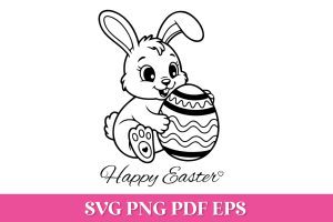 Free Happy Easter SVG Quote