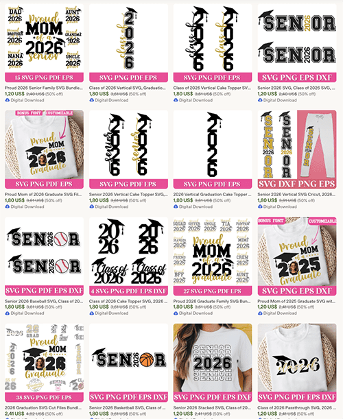graduation svg cut files on etsy