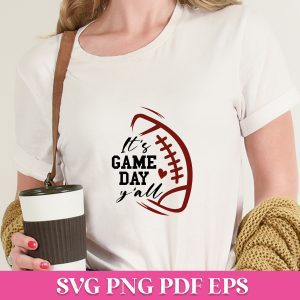 It's Game Day Y'all Free Football SVG Quote