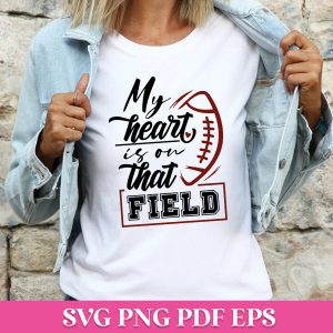 My-heart-is-on-that-field-free-svg-quote